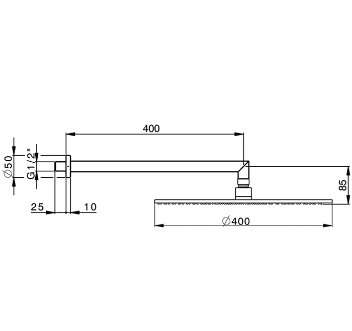 Верхний душ Cisal Shower DS01361021