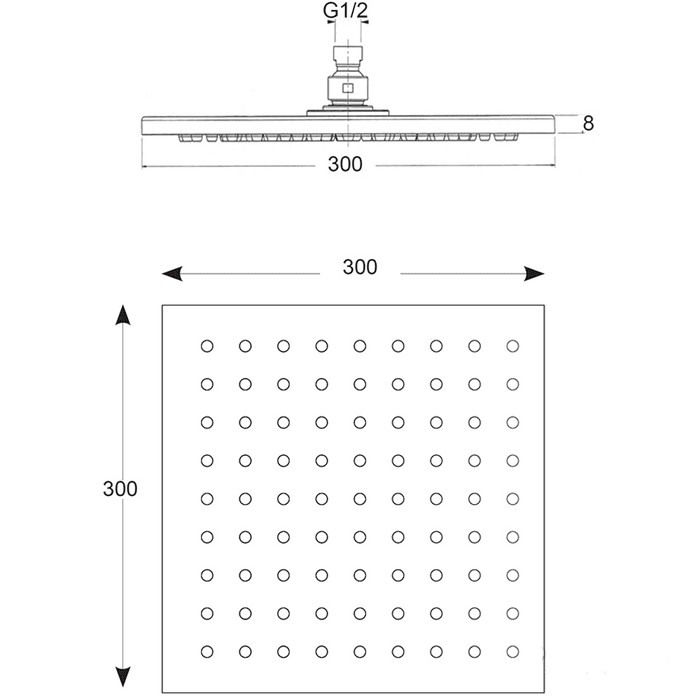 Верхний душ Cisal Shower DS01630021