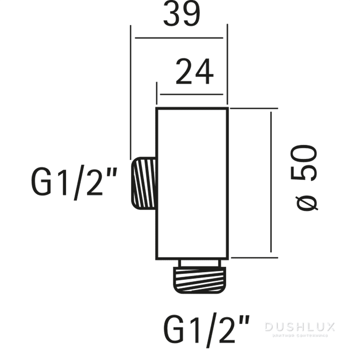 Вывод для душевого шланга Cisal Xion DS017310D1