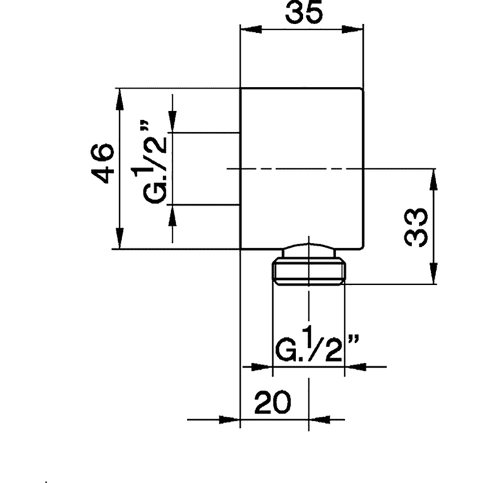 Вывод для душевого шланга Cisal Shower DS01730021