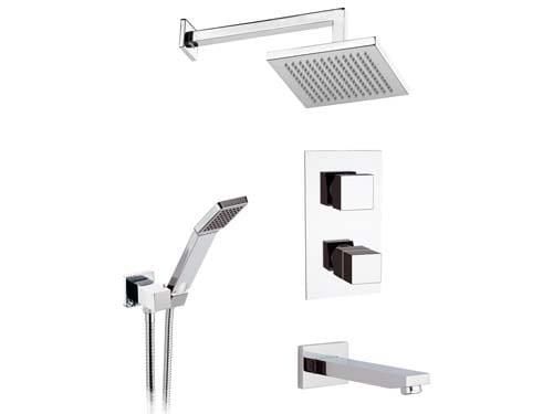 Душевой гарнитур Remer Qubika Thermo QT937S03 (хром)