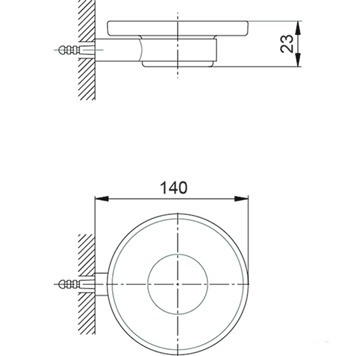 Мыльница подвесная Cisal System SY09060021
