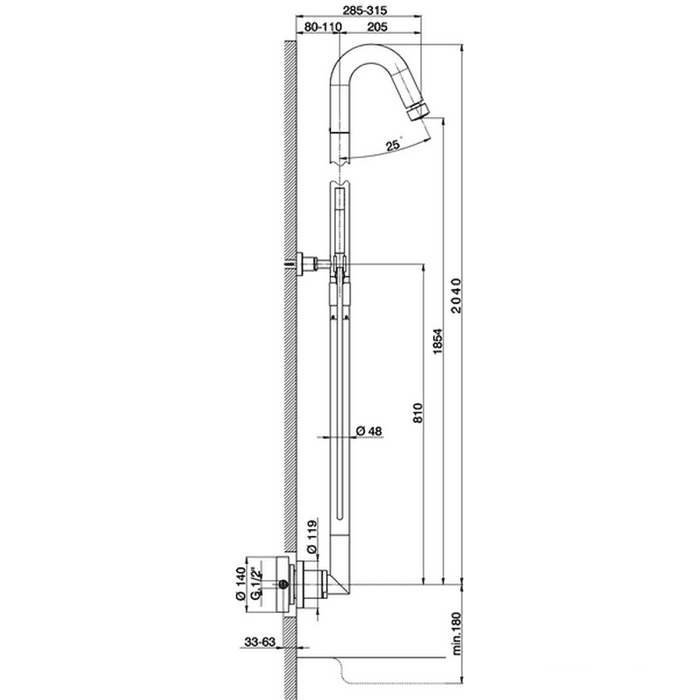Душевая стойка Cisal Step ST00505021
