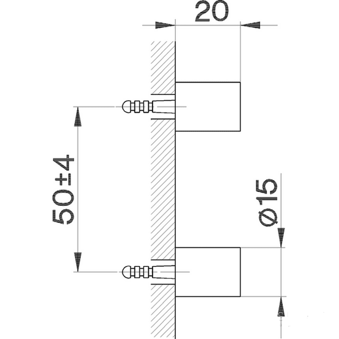 Крепления настенные для ершика Cisal System SY09066021