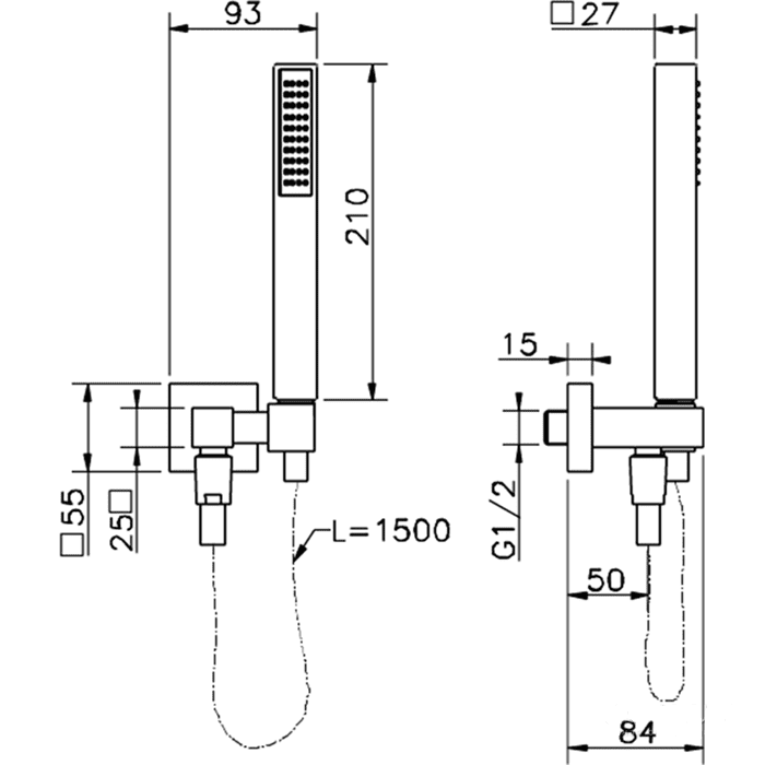 Душевой гарнитур Cisal Shower DS01828021