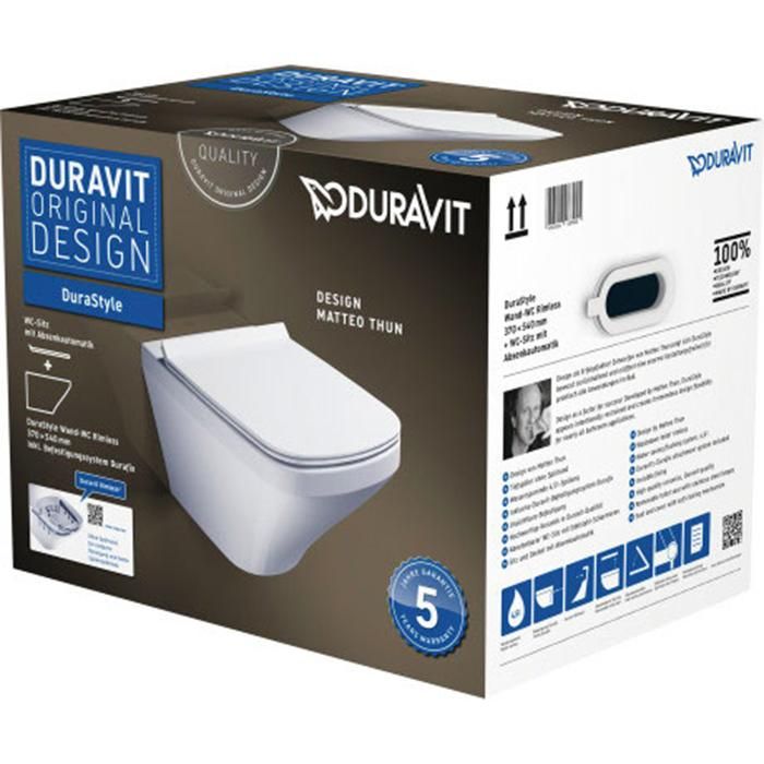 Комплект унитаз и сиденье Duravit DuraStyle 45510900A1 54x37