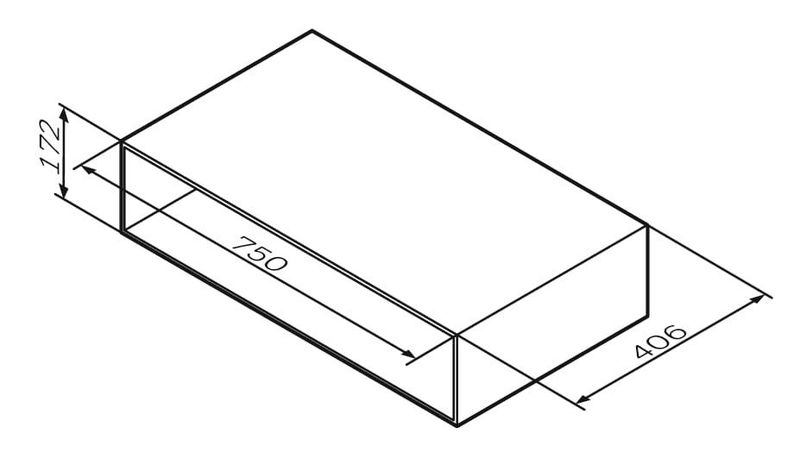 Ниша для хранения AM.PM Gem M90OHX0750NF 75 см