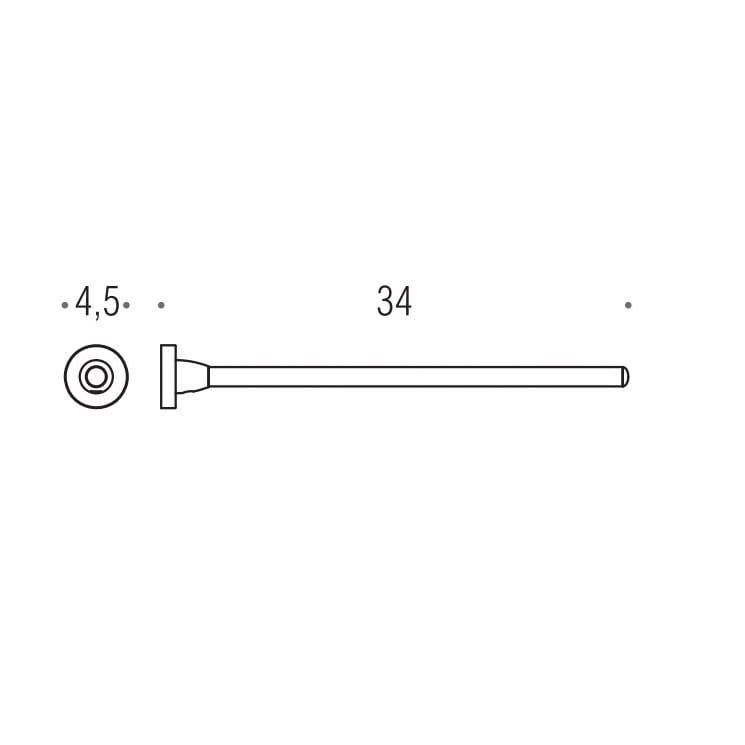Полотенцедержатель одинарный Colombo Design Basic B2713