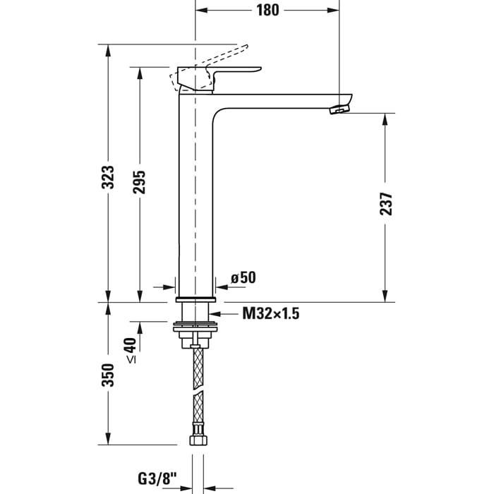 Смеситель для раковины Duravit A.1 A11040001010