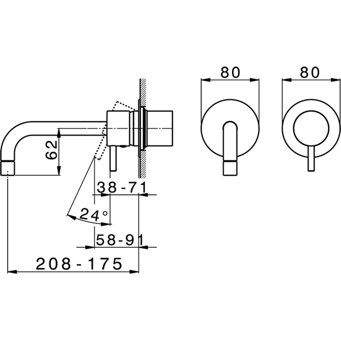 Смеситель для раковины Cisal Less New LN00551621