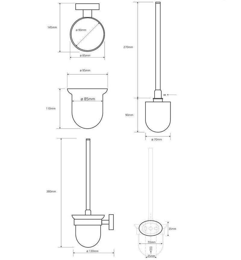 Ершик Bemeta Oval 118413011