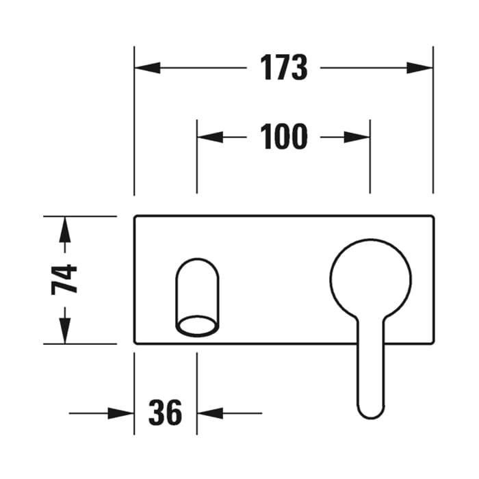 Смеситель для раковины Duravit С.1 C11070003010