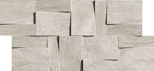 Мозаика Rex Ceramiche Ardoise Modulo Muretto 3d Gris 739372 30x30
