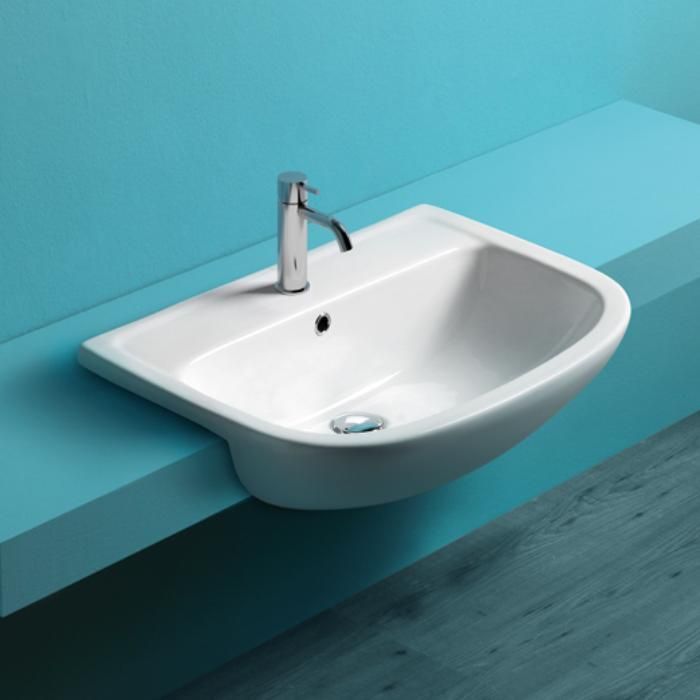 Раковина полувстраиваемая Simas Top e lavabi d'Arredo S57 bi*1 67х46