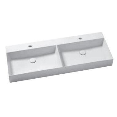Раковина подвесная/накладная Azzurra Elegance ELLP12245DQMBI/(EQA122 2V/2F bi)*2 122х45