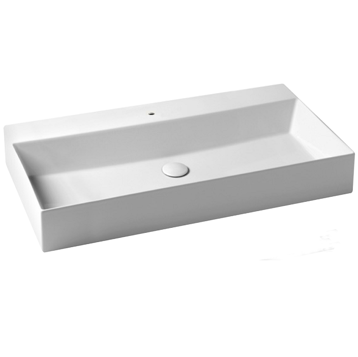 Раковина подвесная/накладная Azzurra Elegance Squared ELLP102450QMBI/(EQA102M bi)*1 102х45