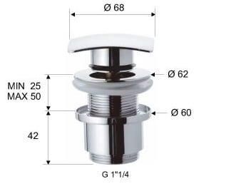 Автоматический донный клапан Remer 904SCC2114