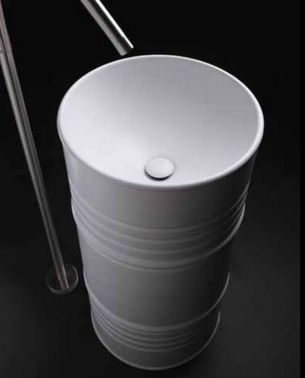 Раковина напольная Kerasan Artwork Barrel 4742K01 90х45