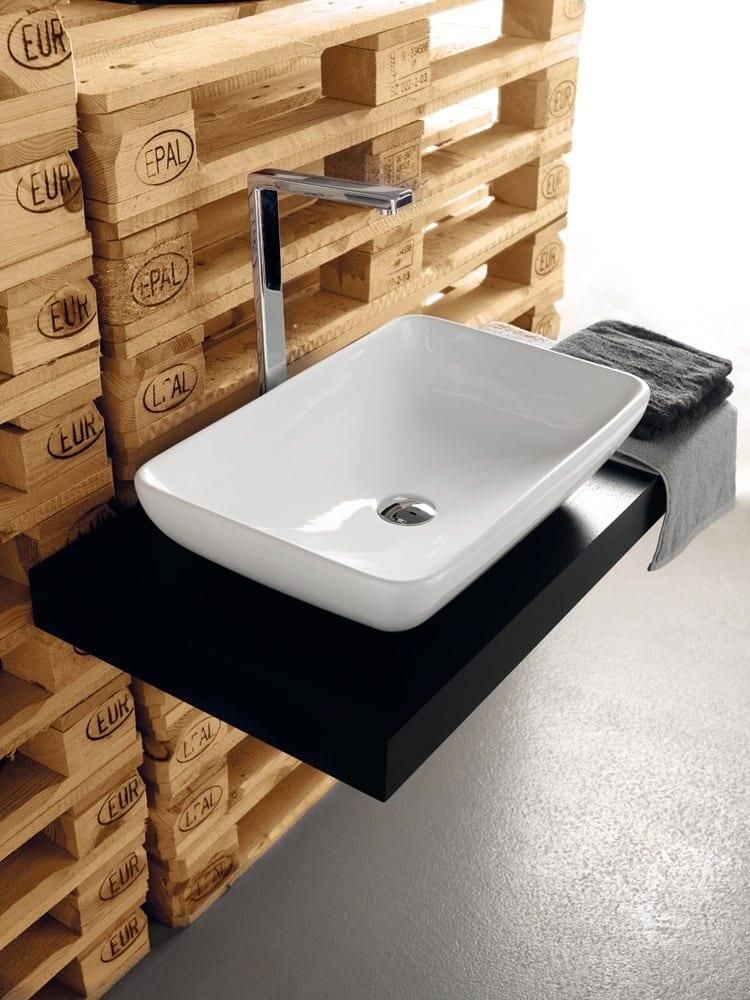 Раковина накладная Artceram Tai TAL001 01 00 bi 60х39