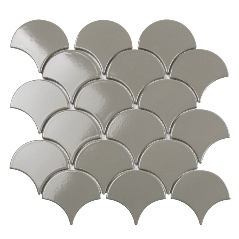 Мозаика Starmosaic Fan Shape Dark Grey Glossy (BF1312) 29.3х27.4