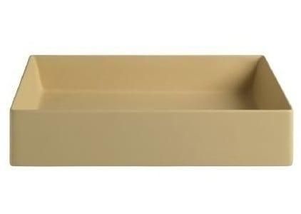 Раковина накладная Artceram Scalino SCL002 12 00 giallo zinco 55x38