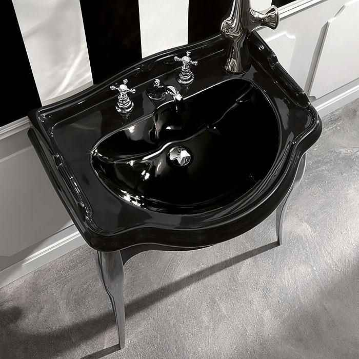 Раковина подвесная Kerasan Retro 104704*3 nero 73х54