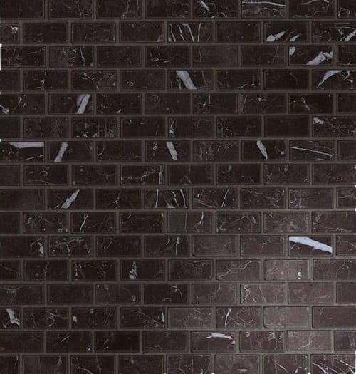 Мозаика Atlas Concorde Marvel Stone Nero M. Mosaico Burattato Lapp. AS35 29.8х29.8