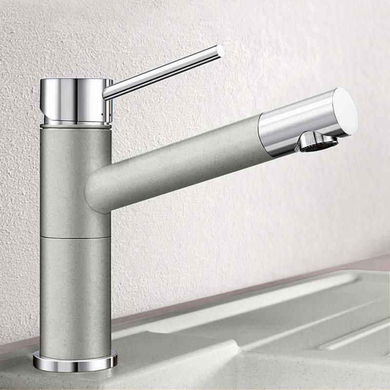 Смеситель для раковины Blanco Alta-S Compact Хром/Алюметаллик 515316