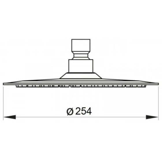 Верхний душ BelBagno Nova BB-SLDC2-IN