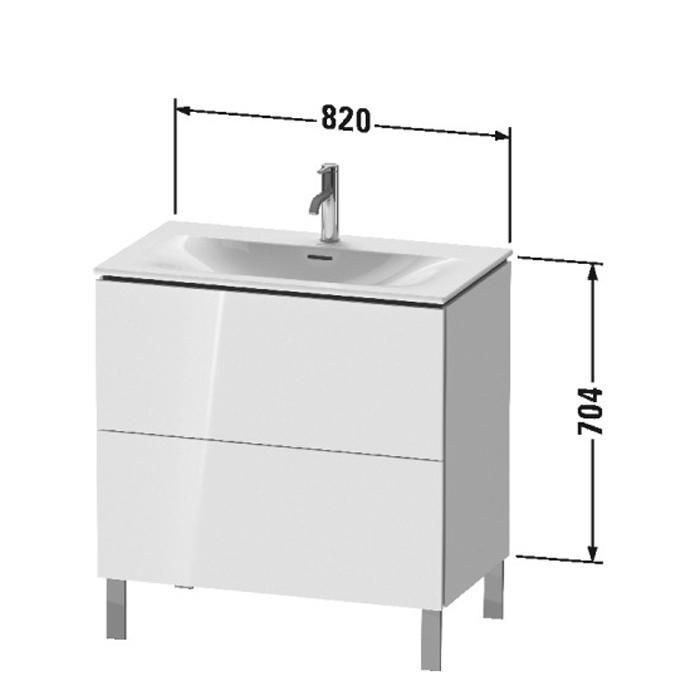 Тумба напольная Duravit L-Cube LC659702222 82x48