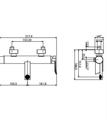 Бачок накладной для унитаза Azzurra Pratica PACSMB000000BI/(PRA 400/MBL bi)