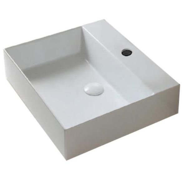 Раковина подвесная/накладная Azzurra Elegance Squared ELLP050450QMBI/(EQA50M bi)*1 50х45