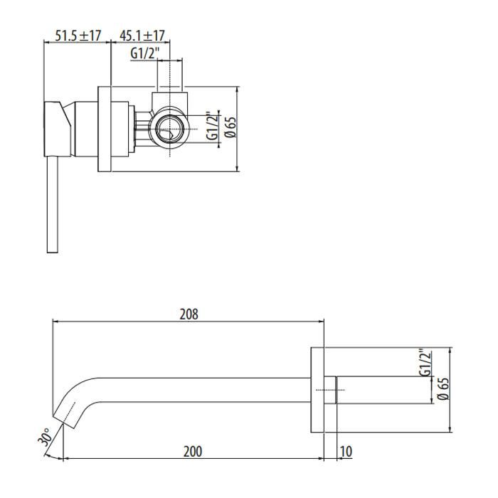 Смеситель для раковины Gattoni Circle Two Bianco Opaco 9137/91BO