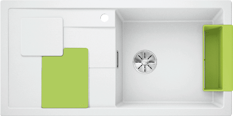 Мойка кухонная Blanco Sity XL 6 S Белый-киви 525063 100х50