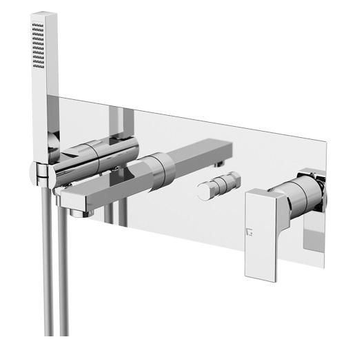 Смеситель для душа и ванны Gattoni Kubik 2505/25C0