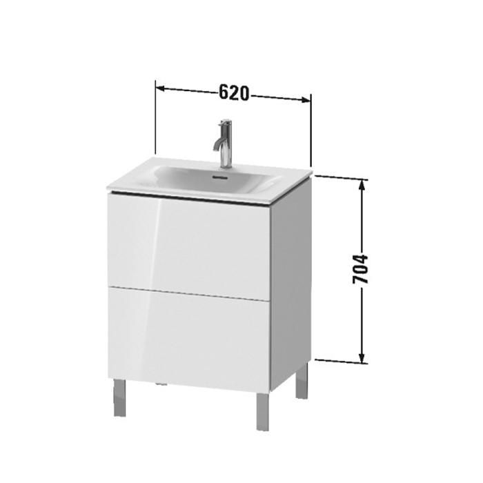 Тумба напольная Duravit L-Cube LC659502222 62x48