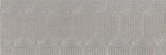 Декор Kerama Marazzi Безана серый обрезной OP/B201/12137R 25х75
