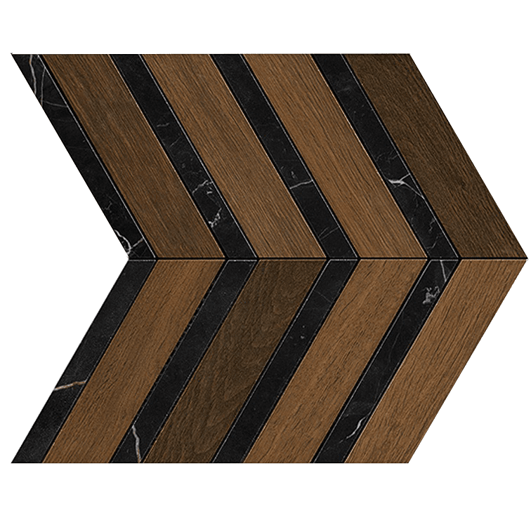 Декор Atlas Concorde Heartwood Moka Marble Chevron AOYI  29.4x28.7