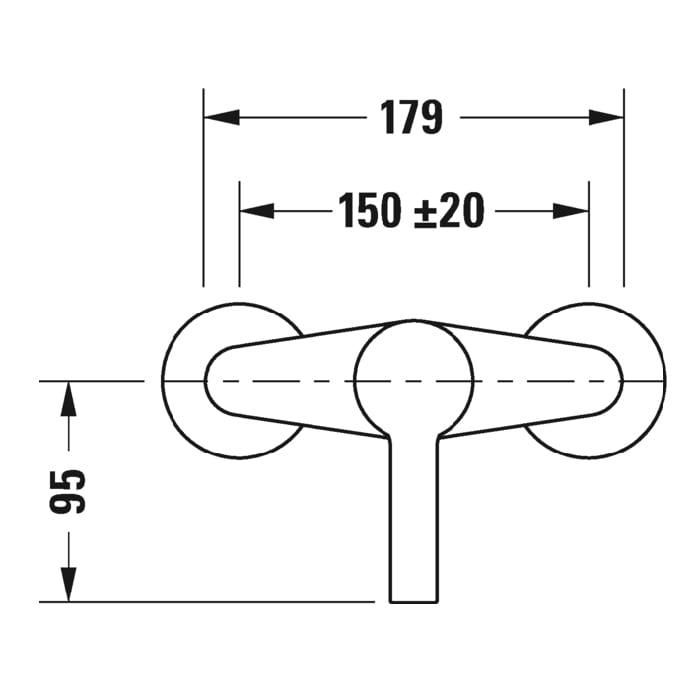 Смеситель для душа Duravit B.2 B24230000010