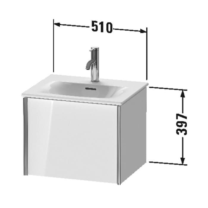 Тумба подвесная Duravit XViu XV40310B222 51x42