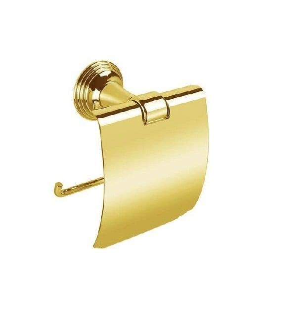 Держатель для туалетной бумаги с крышкой Colombo Design Hermitage золото В3391.HPS