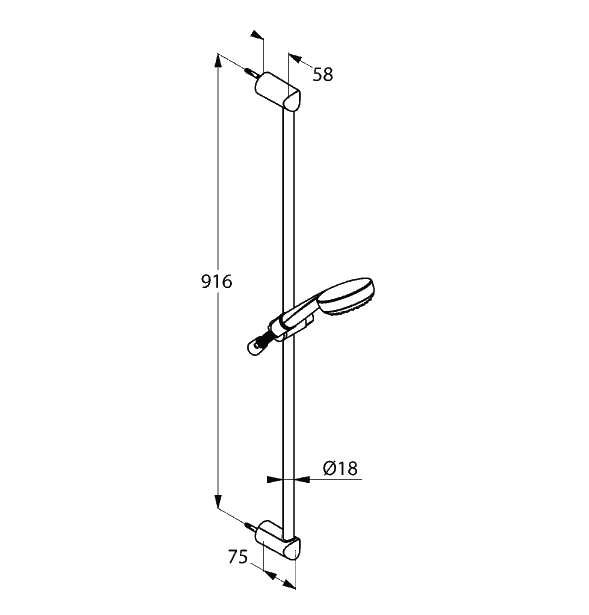 Душевой гарнитур Kludi Logo 1S - 6819005-00