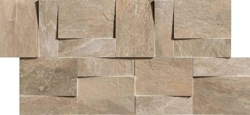 Мозаика Rex Ceramiche Ardoise Modulo Muretto 3d Ecru 739370 30x30