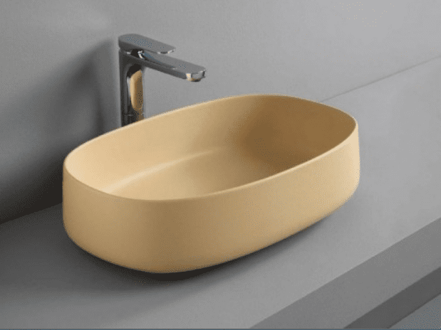 Раковина накладная Artceram Cognac COL003 12 00 giallo zinco 55х35