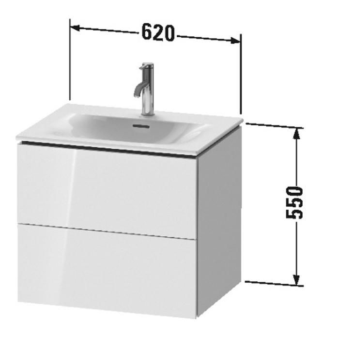 Тумба подвесная Duravit L-Cube LC630502222 62x48