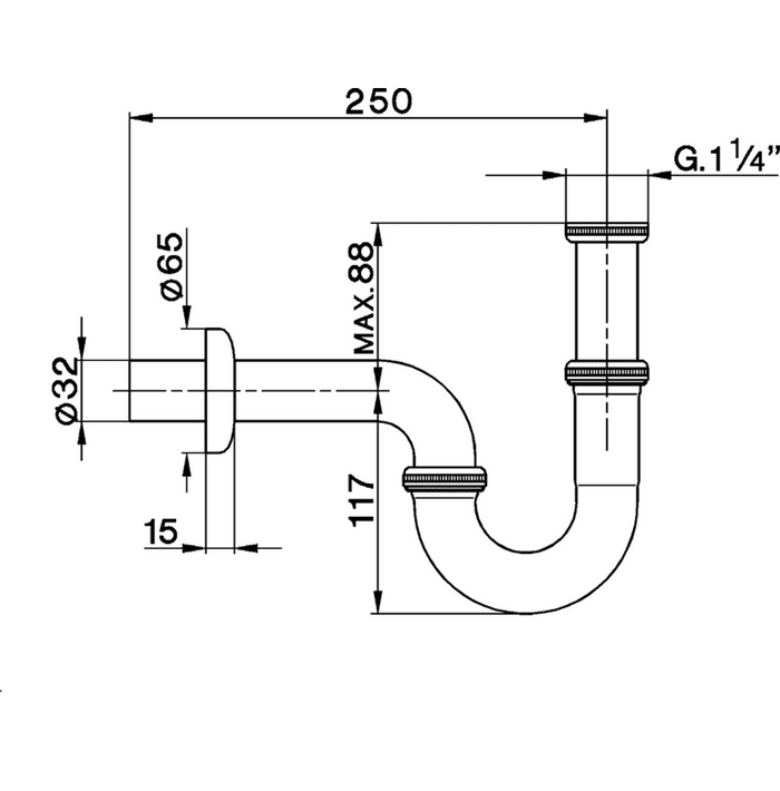 Сифон Cisal Complementi ZA00406021