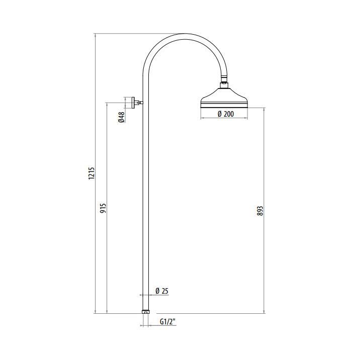 Душевая стойка Gattoni Programma Doccia 4292/PDV0br