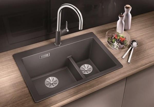 Мойка кухонная Blanco Pleon 6 Split Серый беж 521696 61.5х51