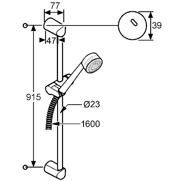 Душевой гарнитур Kludi Zenta - 6084005-00
