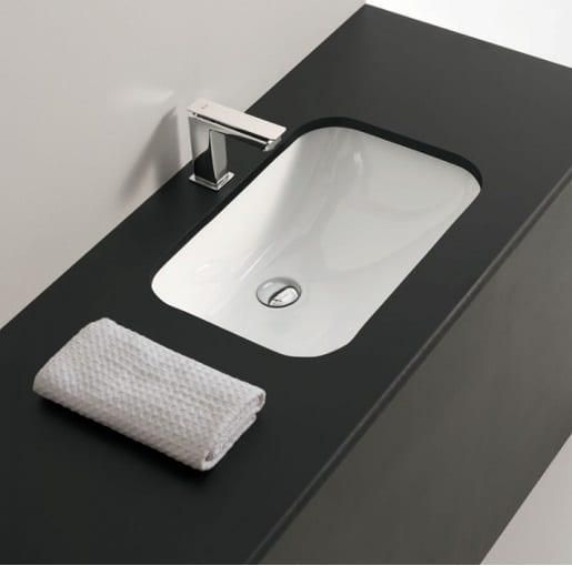 Раковина встраиваемая Artceram Washbasins Nettuno NTL001 01 00 bi*0 56Х38